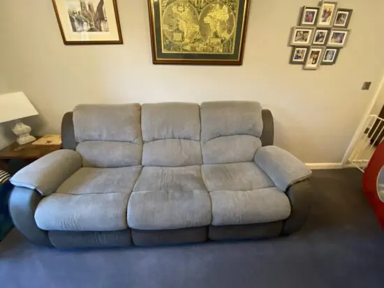 3 Seater Sofa with Manual Recliners