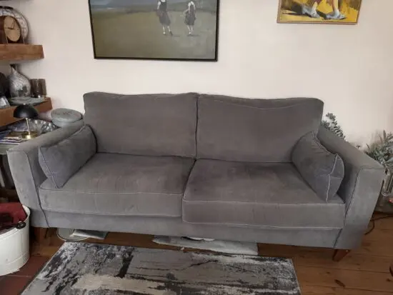 Furniture Village Charcoal Grey Sofa