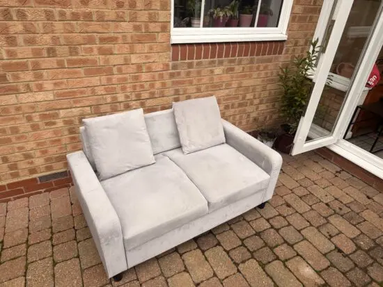 Laura James - Tracy 2 Seater Sofa - Grey Velvet