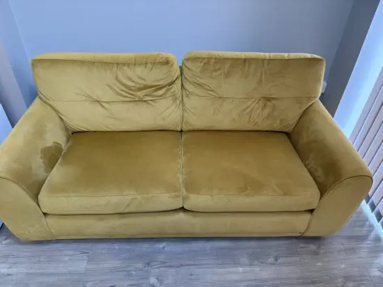 Suede 2seater sofa