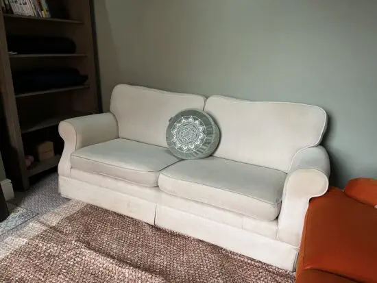 3 seater Cream sofa