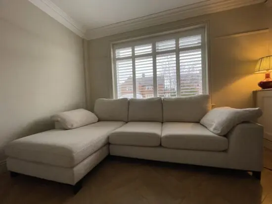 DFS Eurphoria Collection – Cream sofa / 2 seater & 3 seater left side chaise