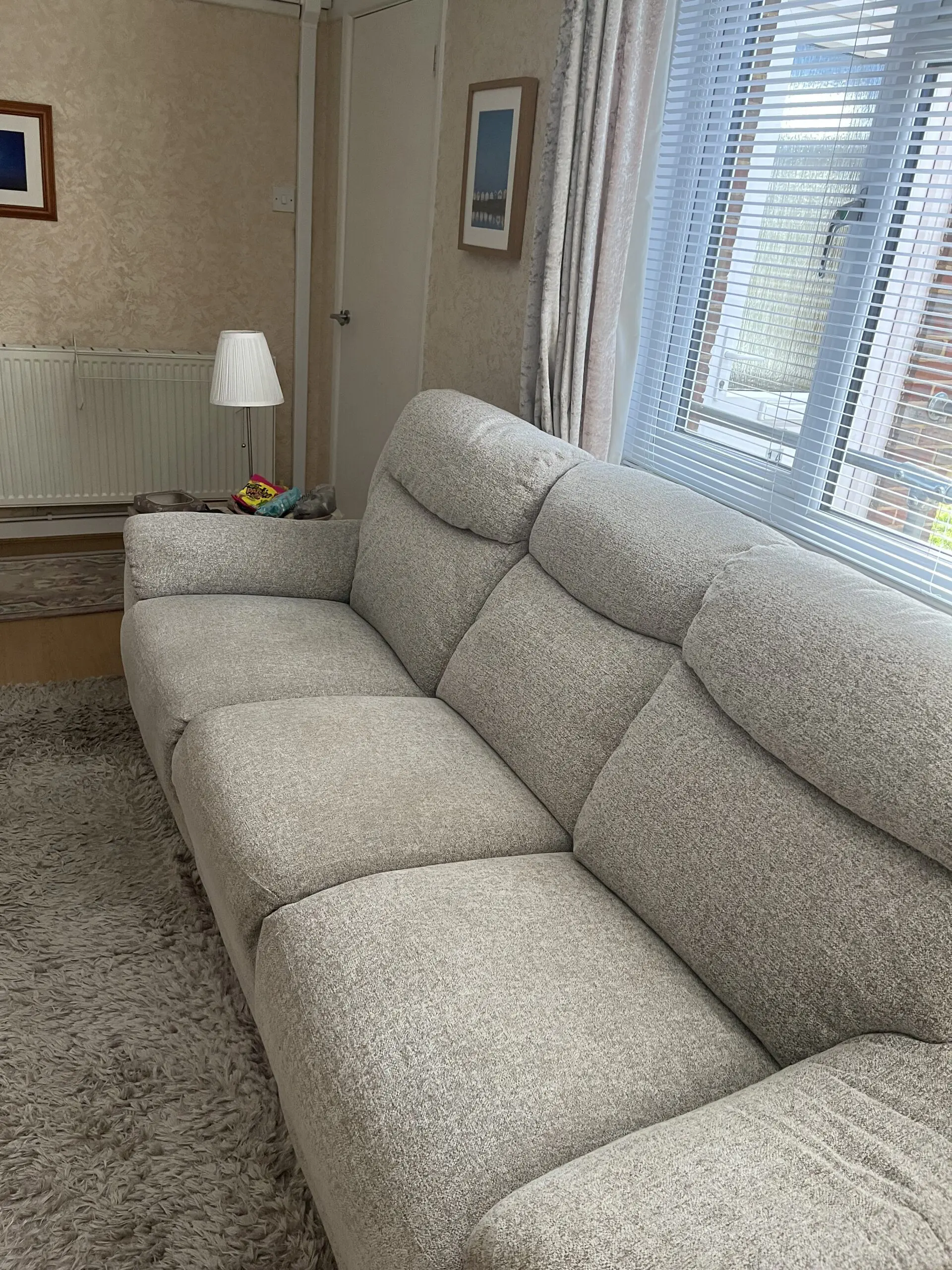 Furniture Village 3-Seater Reclining Sofa with Footrest – Comfort & Style Combined