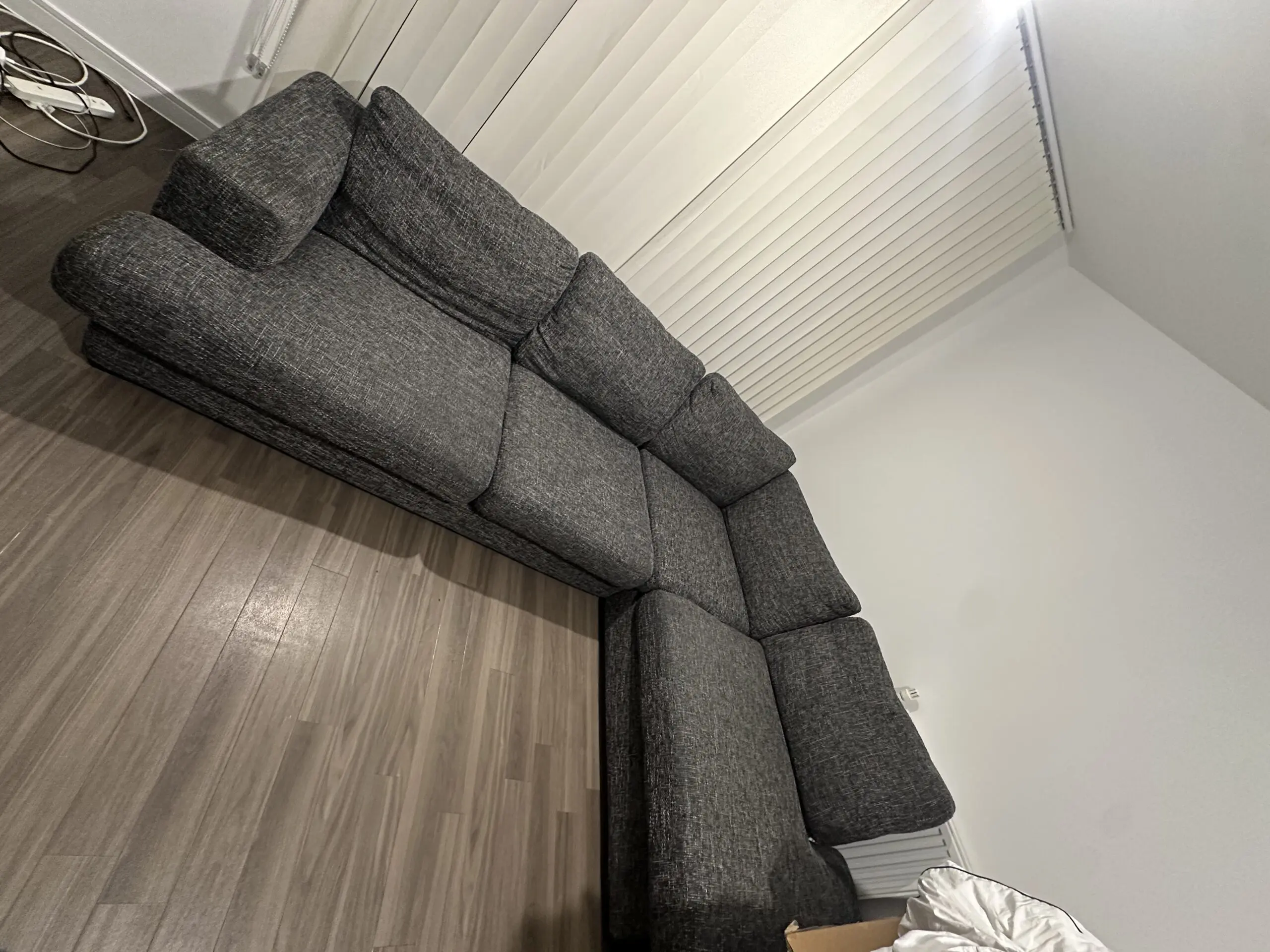 DFS Large Grey Corner Sofa – Perfect for Family Living