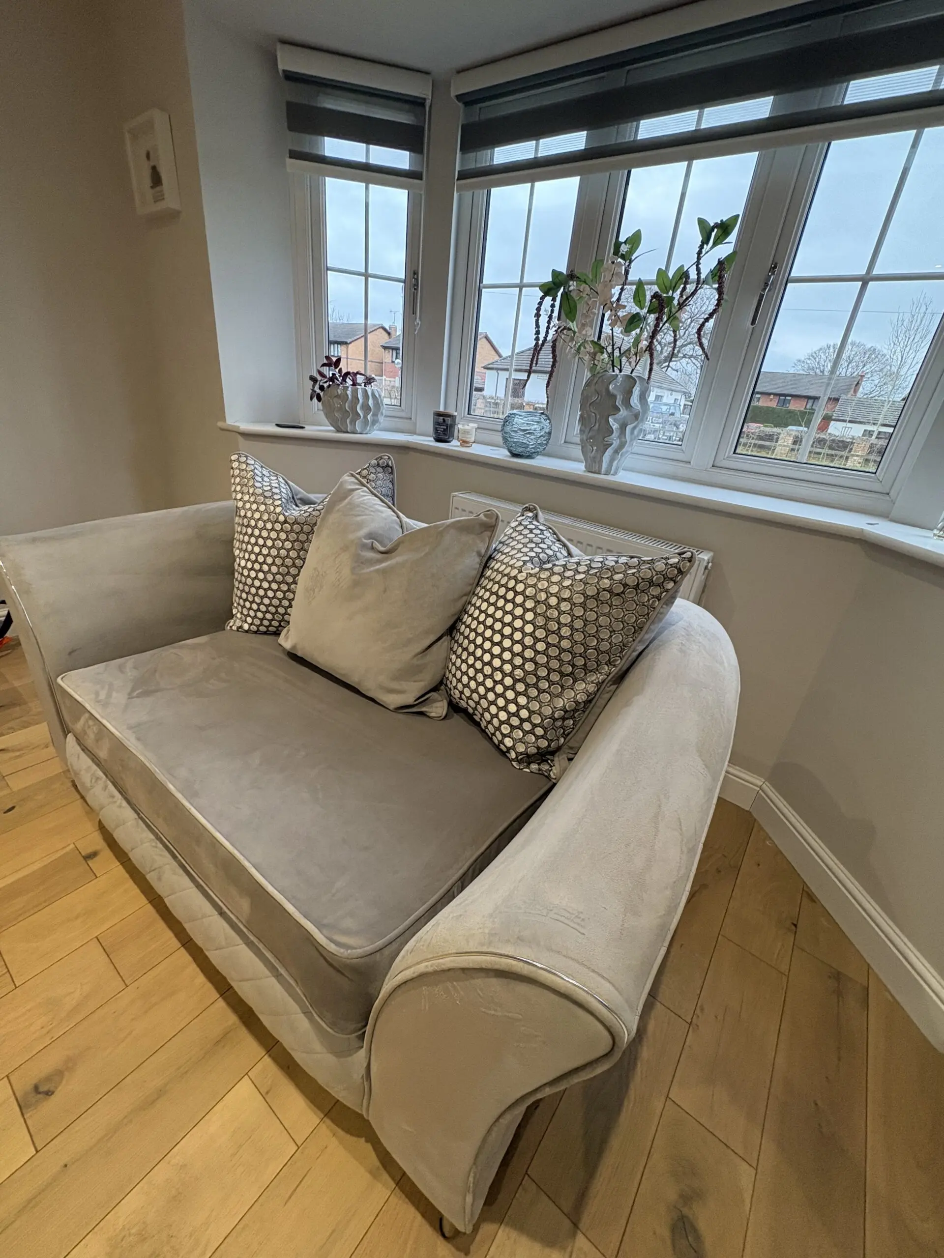 Sofology shimmer corner sofa and cuddle chair