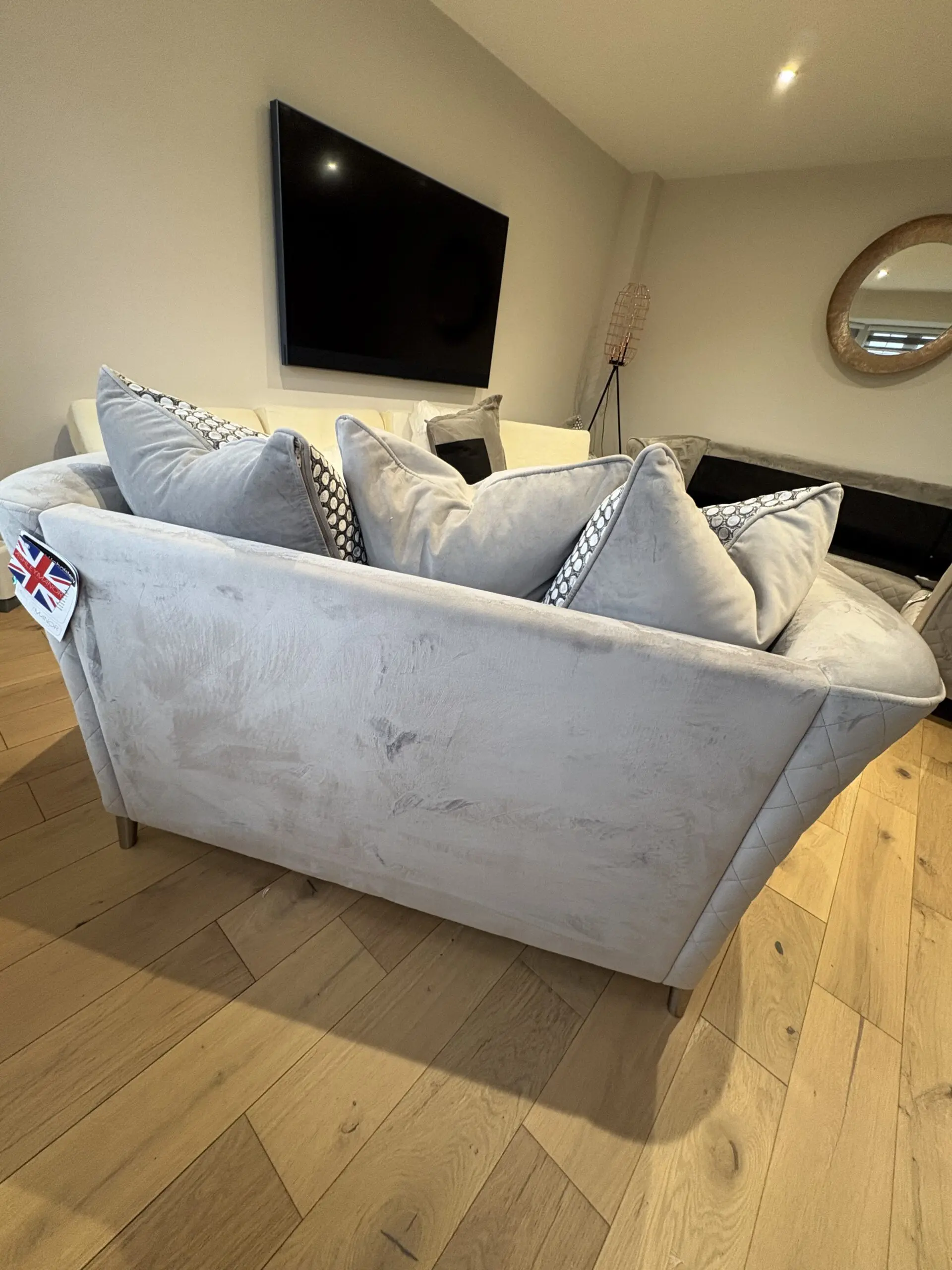 Sofology shimmer corner sofa and cuddle chair