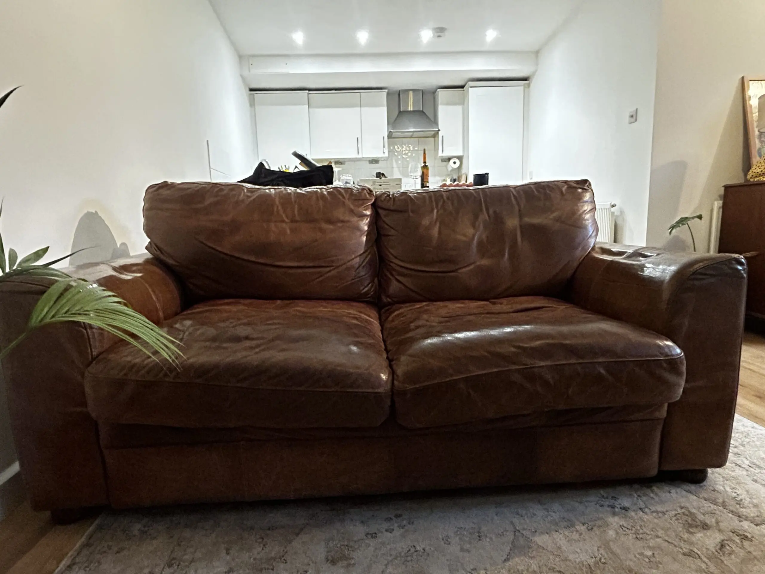 Amazingly comfortable 2-Seater leather sofa