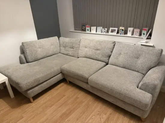 L shaped large corner sofs