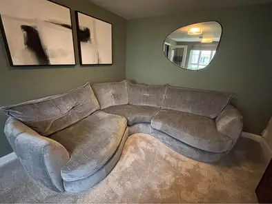 Sterling Furniture Large Corner Sofa with Scatter Cushions – Seats 5-6 People