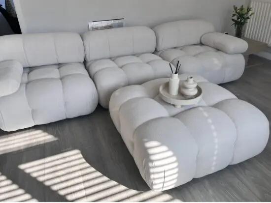 DUSK 3 seater sofa and pouffe
