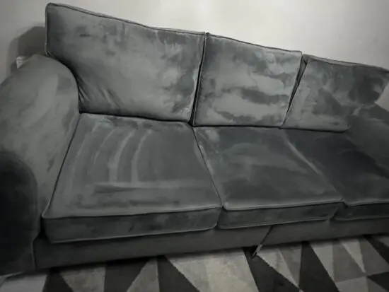 Furniture 4u grey velvet 4 seater