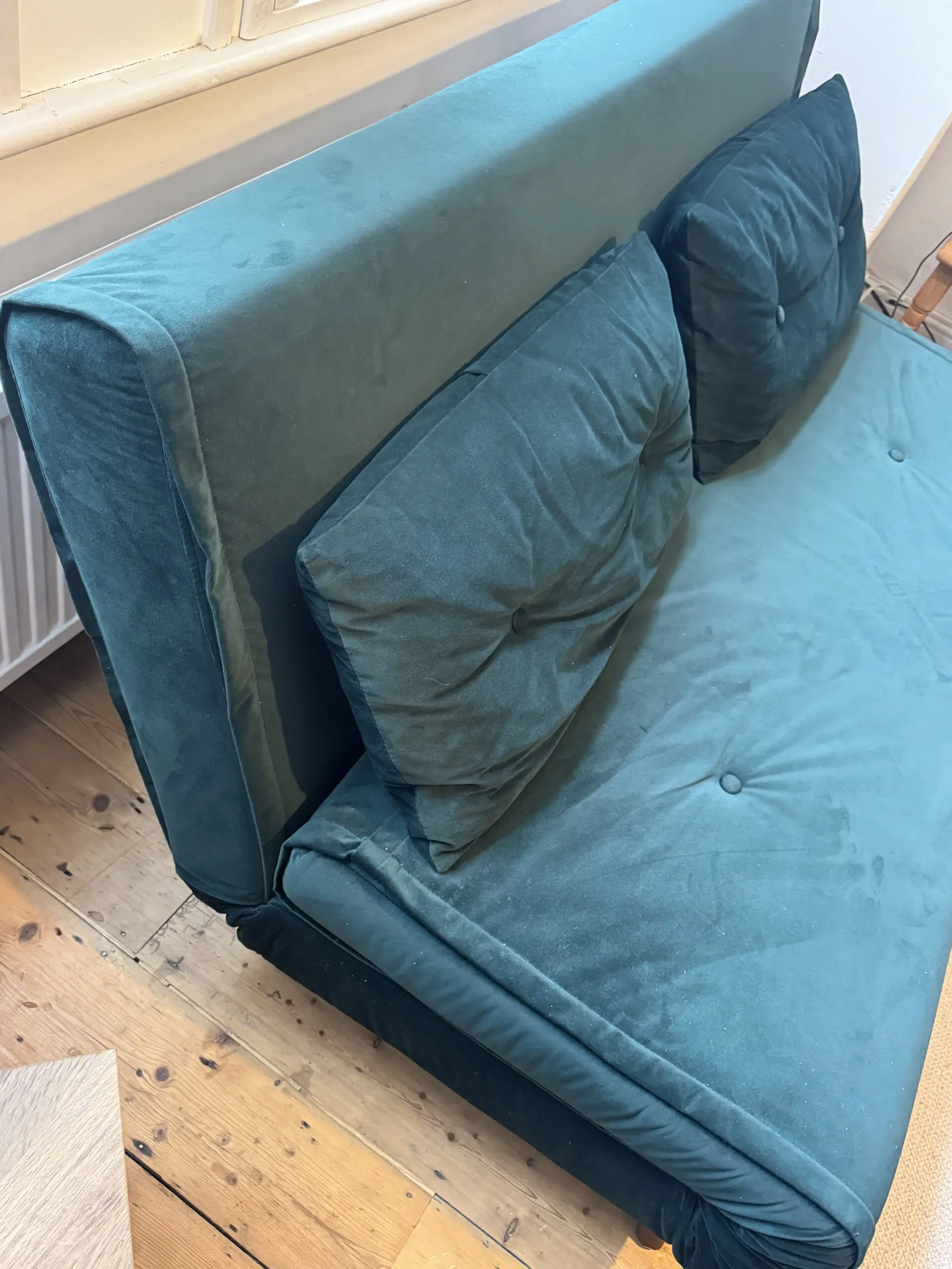 Made Haru Velvet Sofa Bed – Double – Deep Green