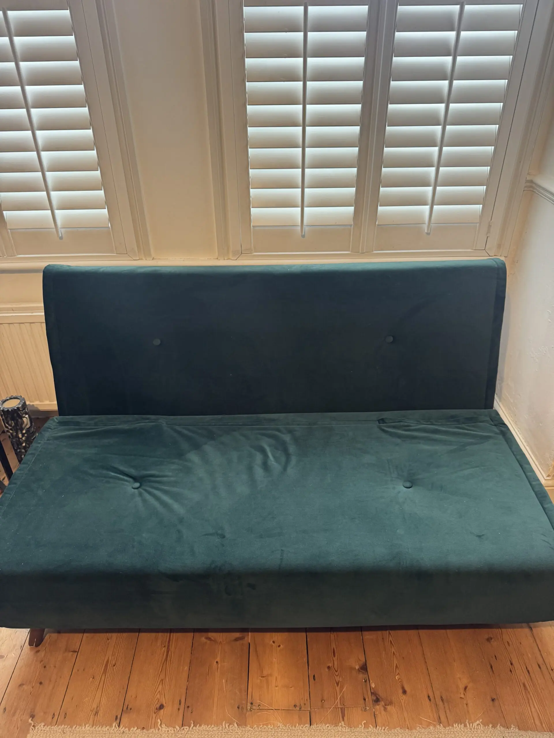 Made Haru Velvet Sofa Bed – Double – Deep Green