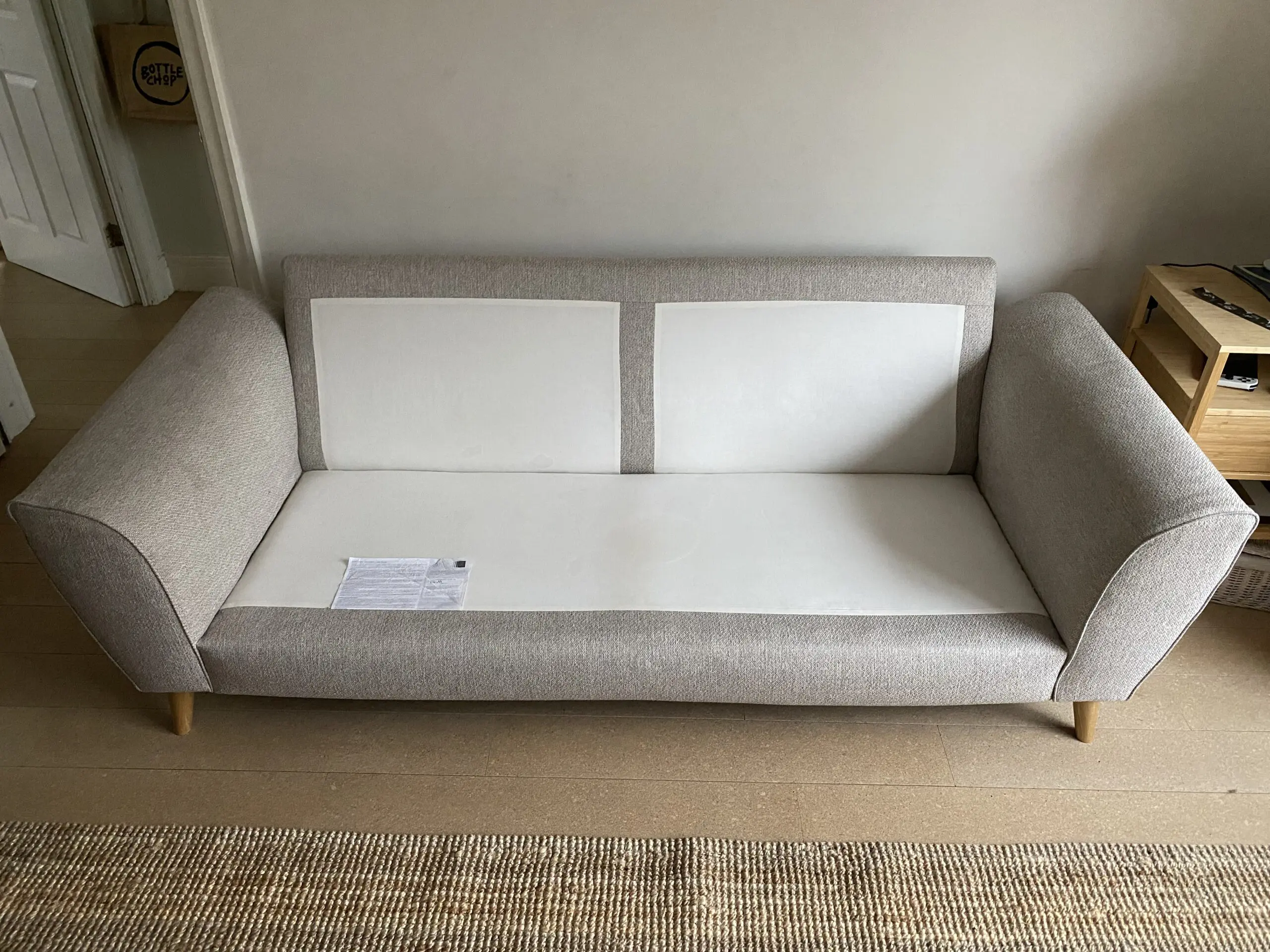 John Lewis Ambleside Large 3 Seater Sofa, Light Leg, Textured Weave Natural
