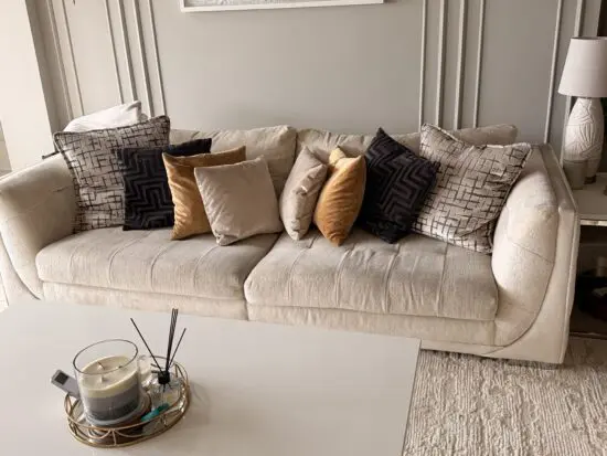 Ivory luxury sofa