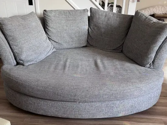 DFS Grey Cuddler Sofa