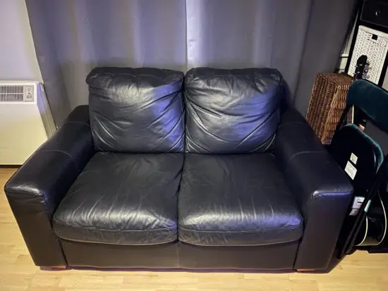 2 seater leather sofa