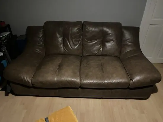 3 seater leather sofa