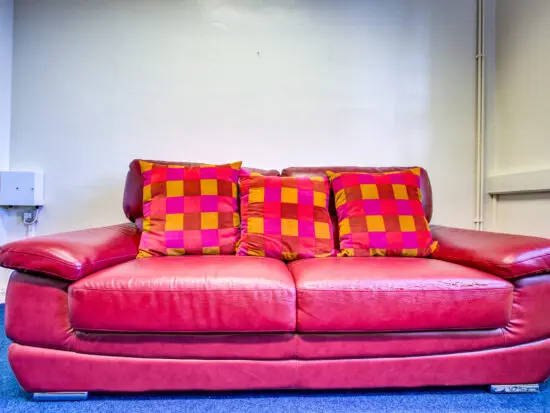 Pre-Loved Genuine Leather Sofa – Gently Used