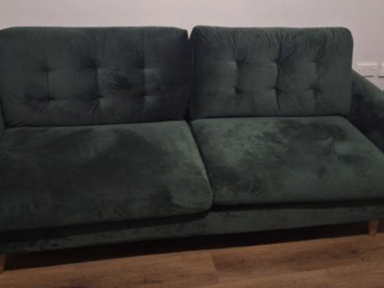 Green Velvet Sofa