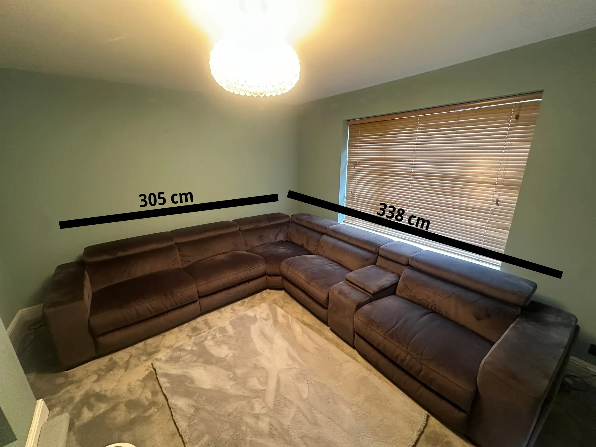 DFS Large Grey Wander Corner Sofa with Reclining Seats – 6+ Seater