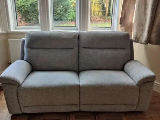 DFS - Braidee 3 Seater Manual Recliner - Grey Mist