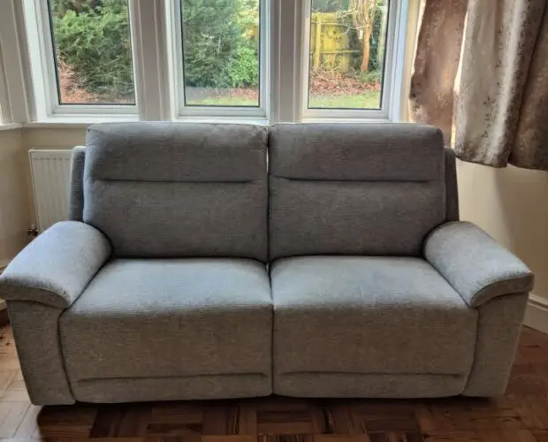 2 X DFS - Braidee 3 Seater Manual Recliner - Grey Mist