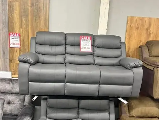 Roma Leather Recliner 3 Seater Sofa and 2 Seater Sofa