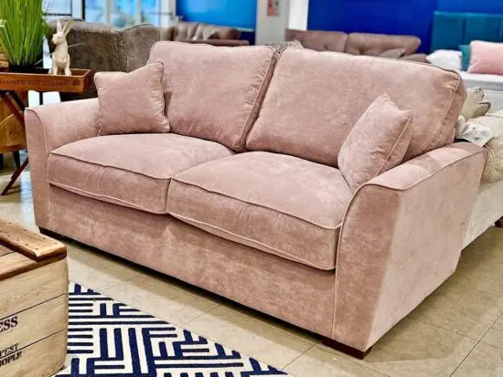 Pink 3 Seater Sofa and 2 Seater Sofa