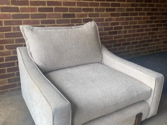 DFS Armchair & Footstall (Lorenza / Sensuous)