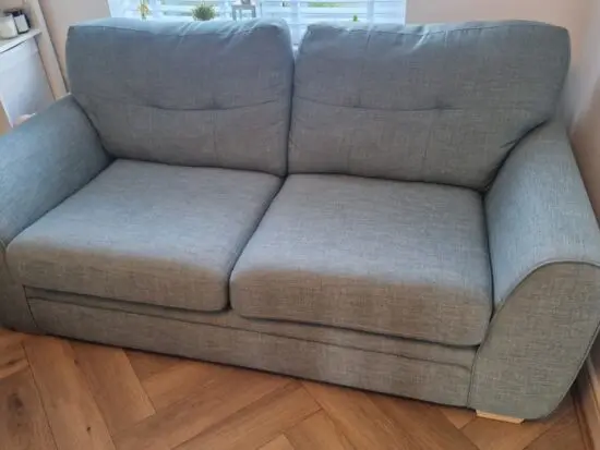 DFS Kiona Sofas and Footstool, Teal