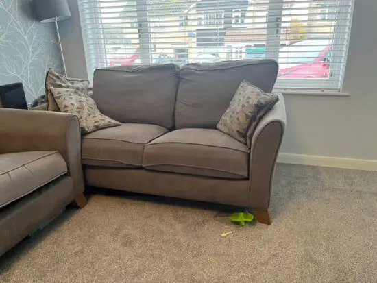 Grey 2 and 3 seat sofa