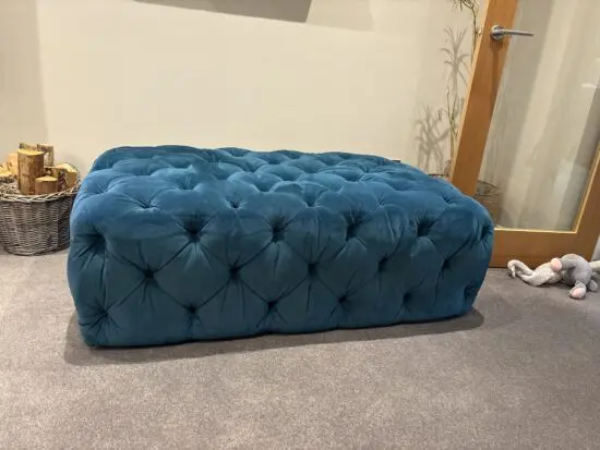 Alexander Burke Blue footstool