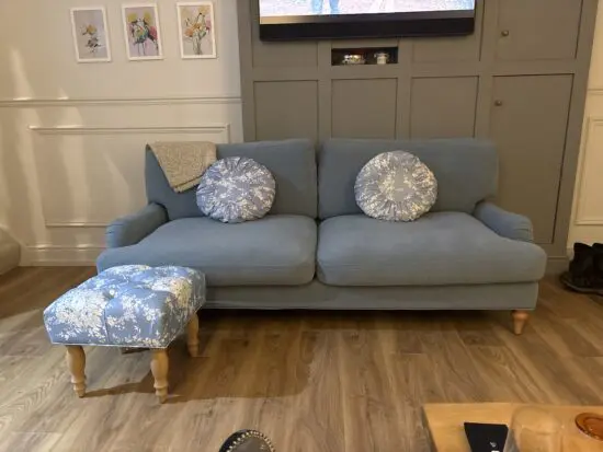 Laura James Pale blue Sofa