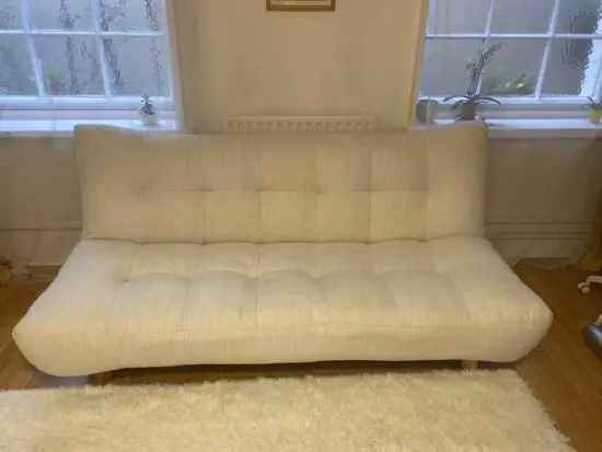 Cream sofa bed