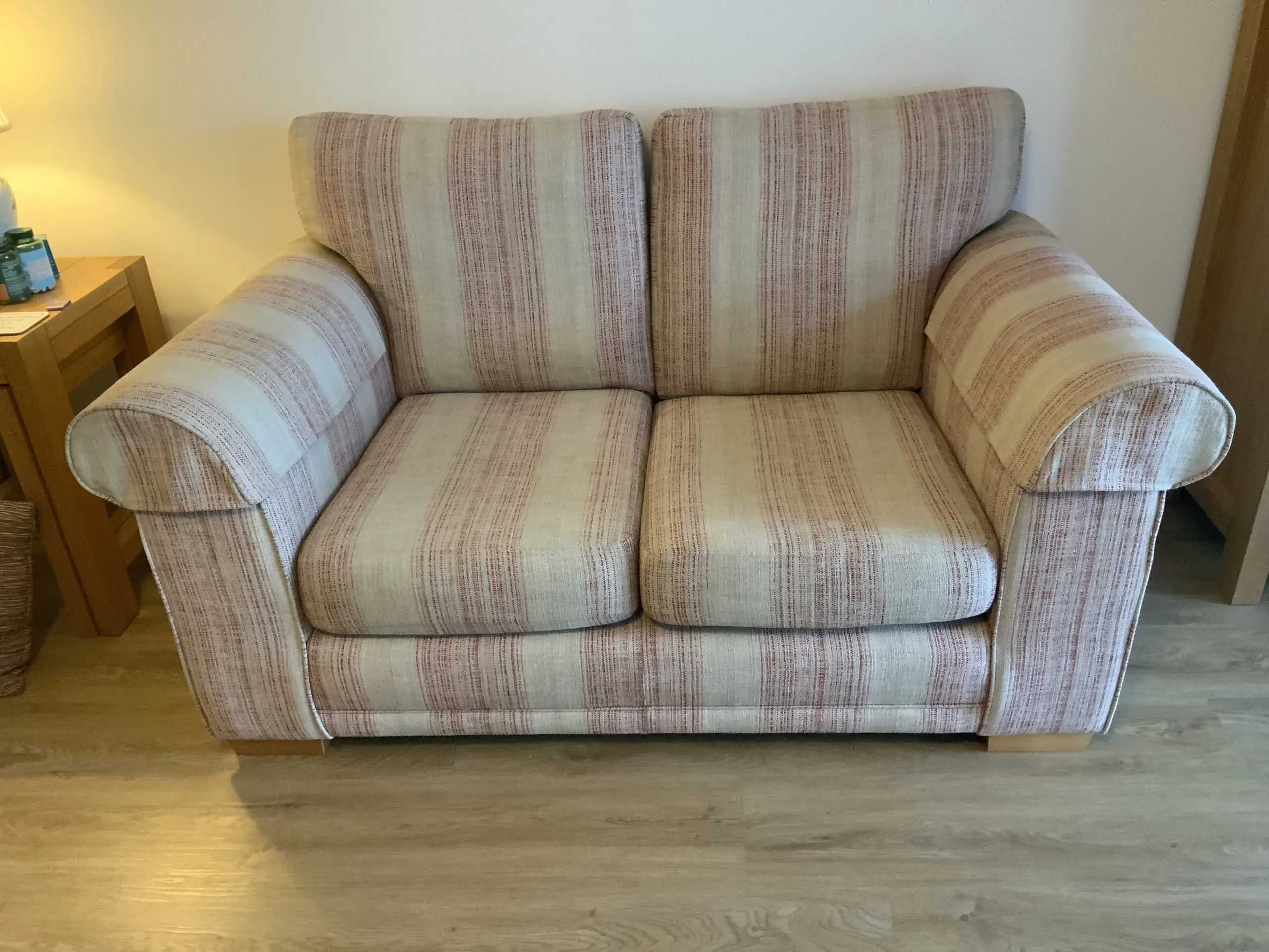 NEXT 2-Seater Sofa with Classic Striped Pattern