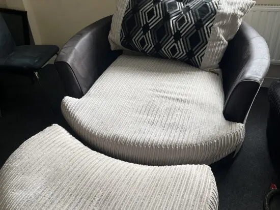 Scs 360 chair and footstool