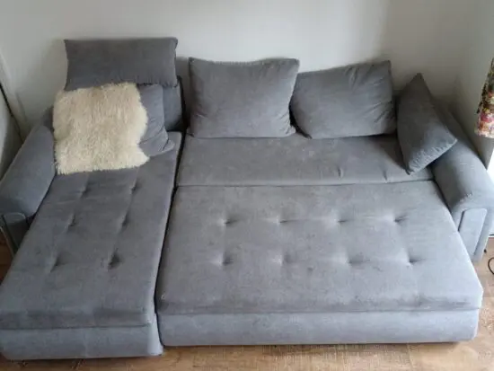 Grey sofa bed
