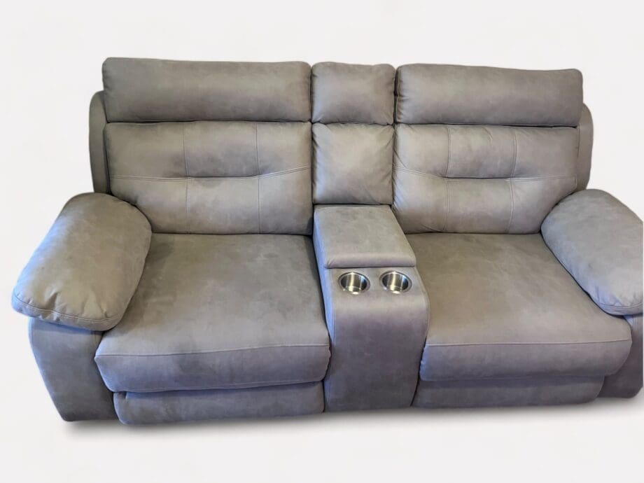 SCS Grey Suede Soft Touch Recliners