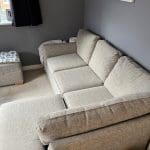 Next Light Grey Corner with Footstool