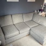 Next Light Grey Corner with Footstool