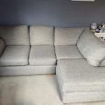 Next Light Grey Corner with Footstool