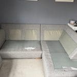 Next Light Grey Corner with Footstool