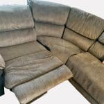 NCF Grey Corner Recliner Sofa with Cup Holders