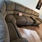 NCF Grey Corner Recliner Sofa with Cup Holders
