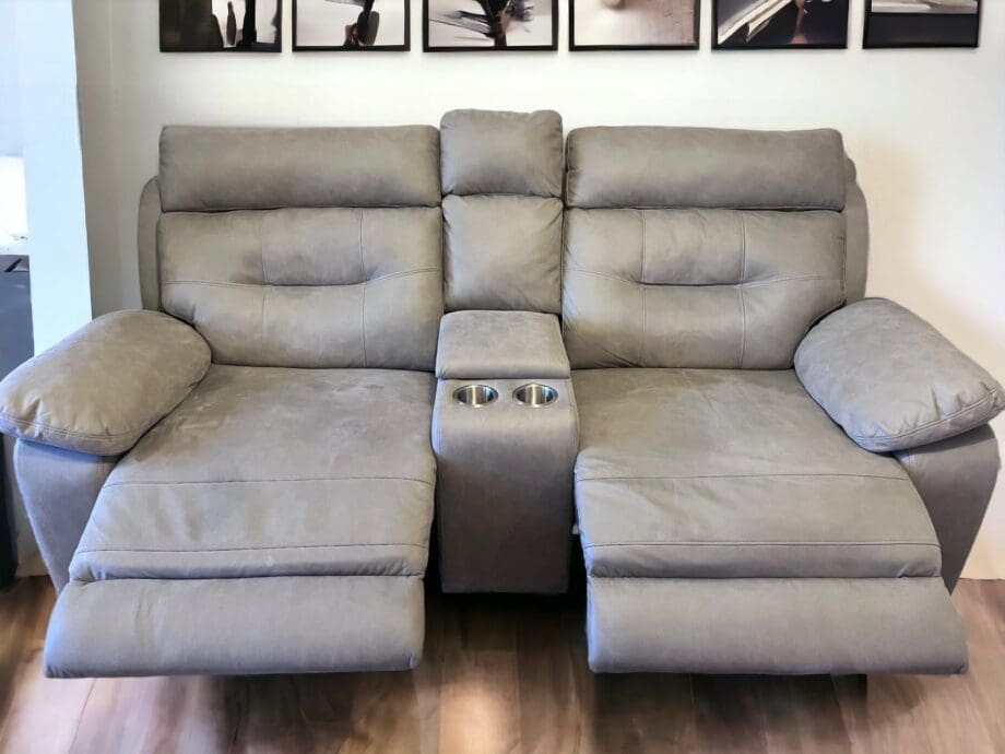 SCS Grey Suede Soft Touch Recliners