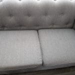DFS Grey Chesterfield Style Corner Sofa