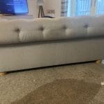 DFS Belair 2 Seater Sofa and Matching Footstool