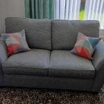 Rockliffe grey 2 seater sofas x2