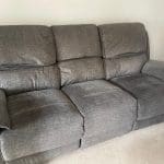 Oak Furnitureland Charcoal 3 Seater Electric Recliner